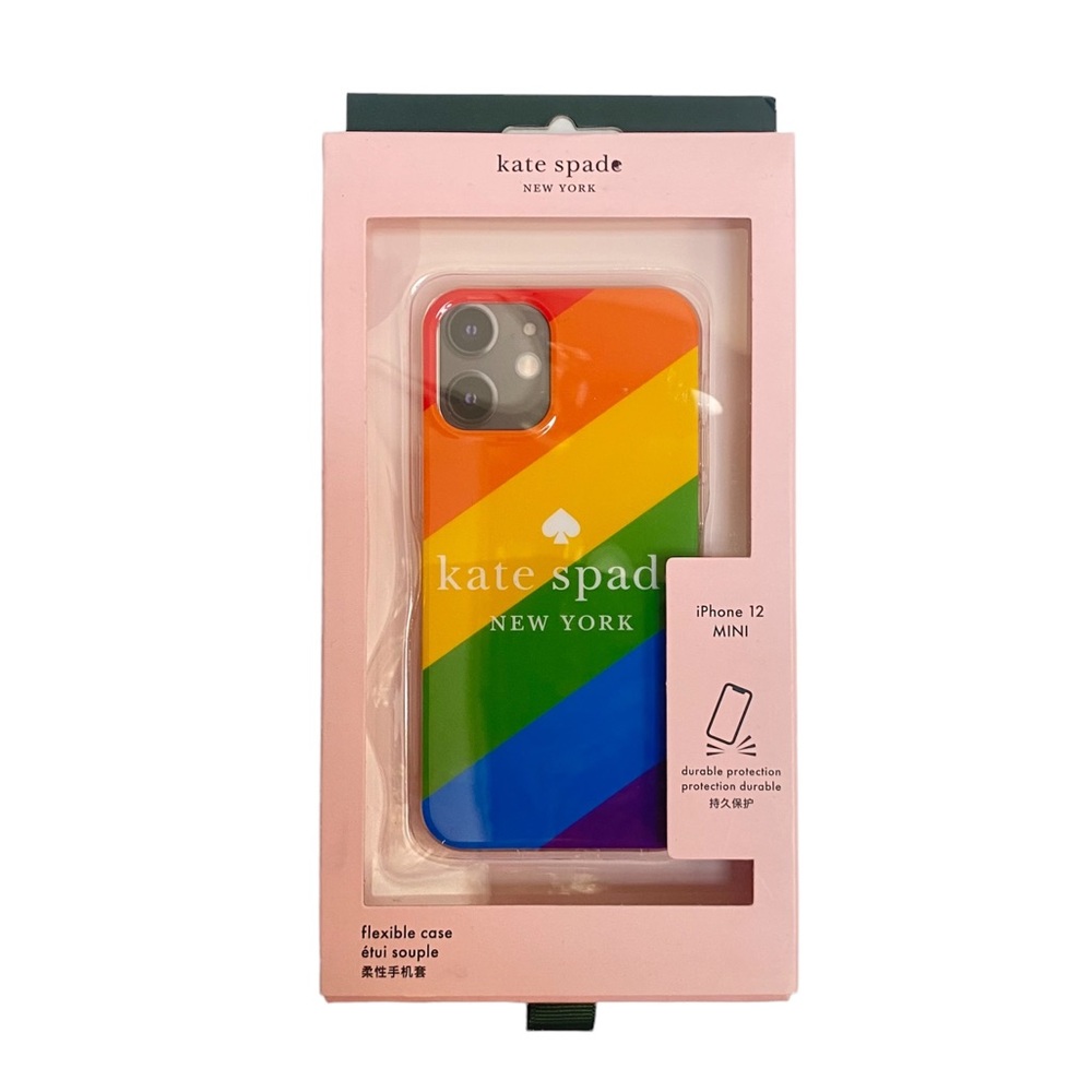 ♠️ Kate Spade Rainbow iPhone 12 MINI Cover, NIB